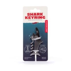 Kikkerland Shark Key Ring -Handy Home BA93 pkg 1
