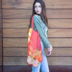 KIKKERLAND Cotton Market Bags Assorted -Handy Home BB01 A Red Action 2 9367