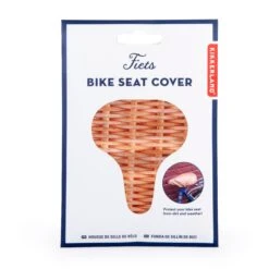 KIKKERLAND Wicker Bike Seat Cover -Handy Home BB63 PKG