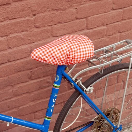 KIKKERLAND Gingham Bike Seat Cover