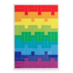 KIKKERLAND Rainbow Blocks Reflect Bike Stickers -Handy Home BB72 WB
