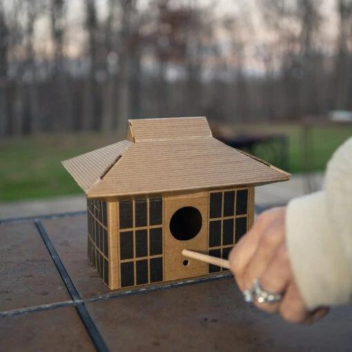 KIKKERLAND DIY Bird House Japanese Tea House