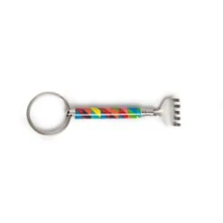 KIKKERLAND Mini Backscratcher Assorted Prints -Handy Home BS005 KEYRING PATTERN MINI BACK SCRATCHER MULITI