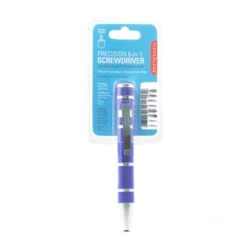 KIKKERLAND PRECISION 8-IN-1 SCREWDRIVER ASSORTED -Handy Home CD34 A Precision 8 in 1 Screwdriver PKG