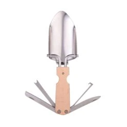 KIKKERLAND Pocket Trowel Multi Tool - Beechwood And Stainless Steel - Garden Tool -Handy Home CD518 TROWEL GARDEN MULTITOOL WB uz 15982