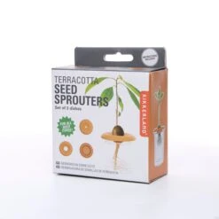 KIKKERLAND TERRACOTTA SEED SPROUTERS -Handy Home CD535 pkg 2