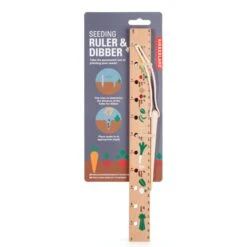 KIKKERLAND Seeding Ruler & Dibber -Handy Home CD669 PKG