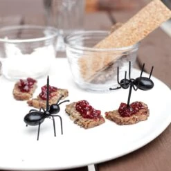 KIKKERLAND Party Picks Ants Set Of 20 -Handy Home CU125 Ant Food Picks ACTION 7803