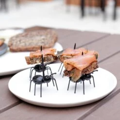 KIKKERLAND Party Picks Ants Set Of 20 -Handy Home CU125 Ant Food Picks ACTION 8554