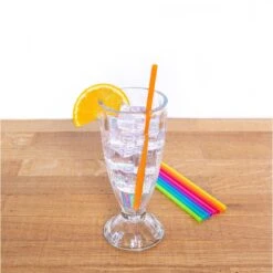 KIKKERLAND 8 Inch Bright Color Reusable Straw -Handy Home CU266 8BrightColorReusableStraws action 79282608 c34f 4e89 91d2 855b59af0065