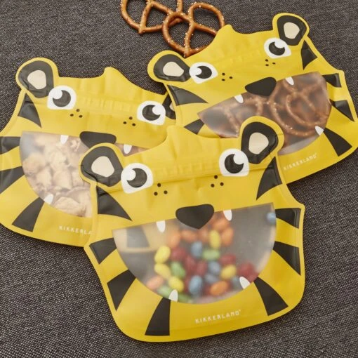 KIKKERLAND Tiger Zip Bag S/3