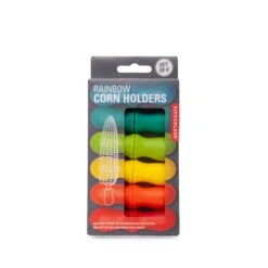 KIKKERLAND RAINBOW CORN HOLDERS S/6 -Handy Home CU304 CornHoldersS12