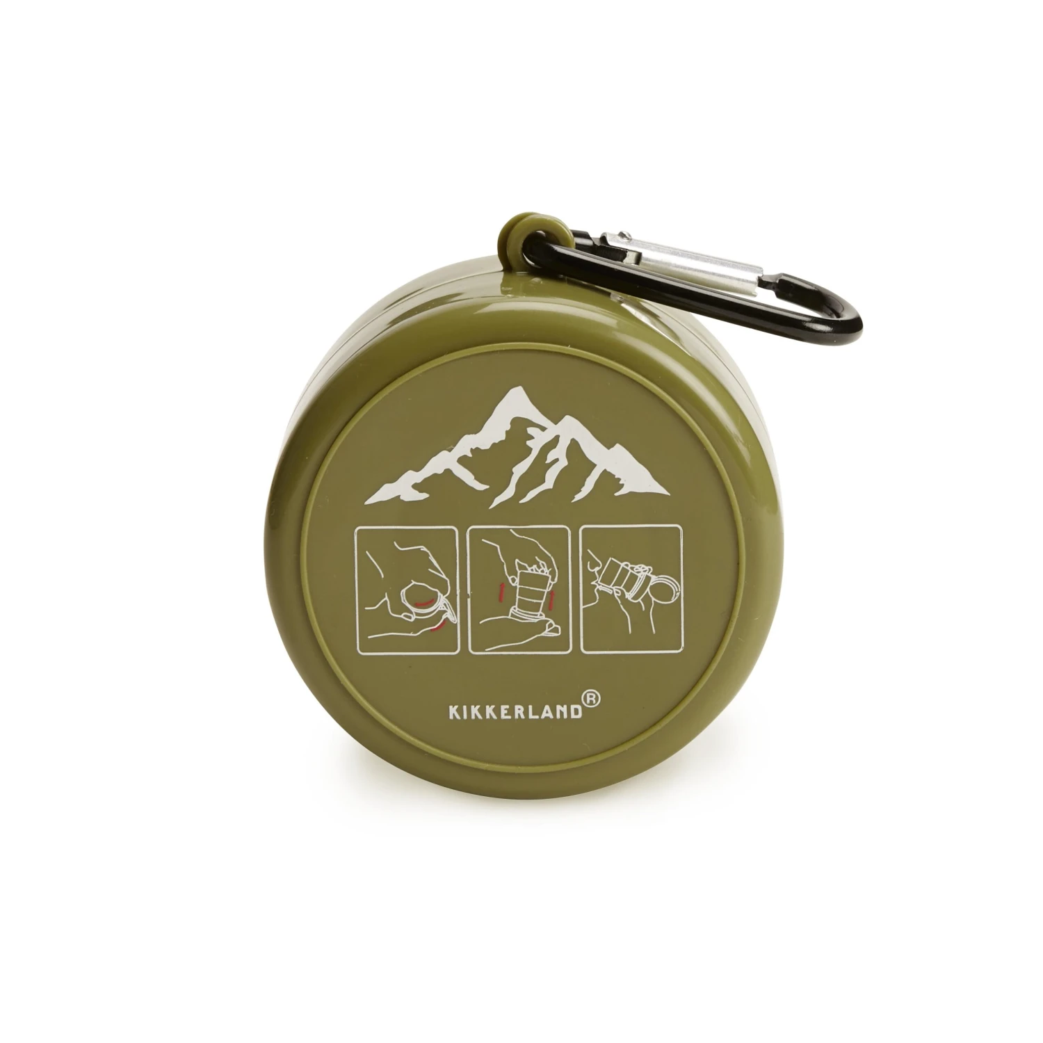 KIKKERLAND Collapsible Tumbler With Pill Compartment 1 KIKKERLAND Collapsible Tumbler With Pill Compartment