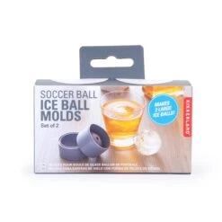 KIKKERLAND FootBall Ice Ball Molds -Handy Home CU343 pkg