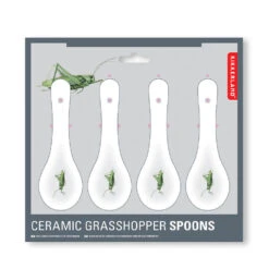 KIKKERLAND Ceramic Grasshopper Spoons -Handy Home CU350 2