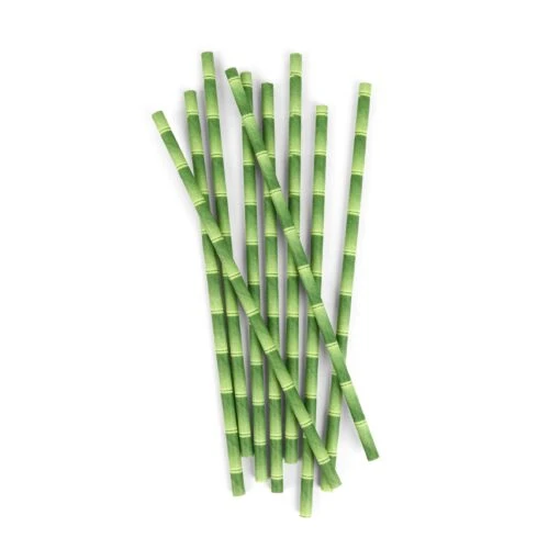 KIKKERLAND Paper Straws + Bamboo 144 Per Box