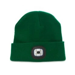 KIKKERLAND Green Light Up Beanie