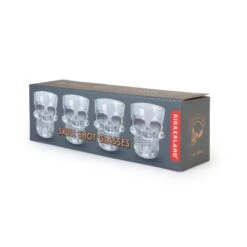 KIKKERLAND Shot Glass + Skull -Handy Home GL06 pkg1 new