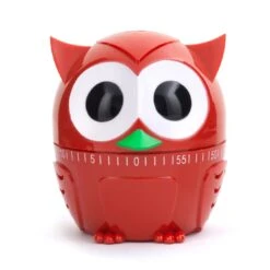 KIKKERLAND Owlet Timer -Handy Home KT36B A Owlet Timer red