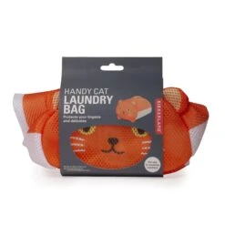 KIKKERLAND Handy Cat Laundry Bag -Handy Home LB24 OR pkg2