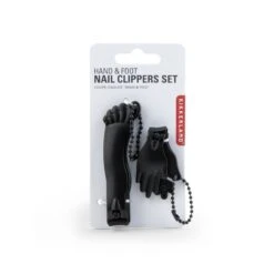 KIKKERLAND Hand And Foot Nail Clipper Black -Handy Home MN11BK Hand and foot nailclipper black pkg