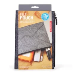 KIKKERLAND Small Felt Pouch -Handy Home OR123 S PKG