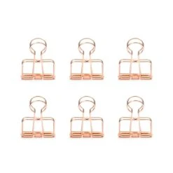 KIKKERLAND Copper Wire Clips Set Of 6