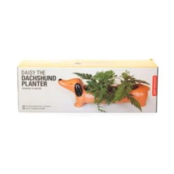 KIKKERLAND Daisy The Dachshund Planter -Handy Home PL17 pkg 1
