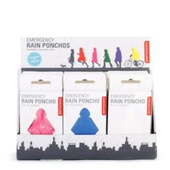KIKKERLAND Emergency Rain Ponchos -Handy Home PO01 A RAINPONCHOS NEW