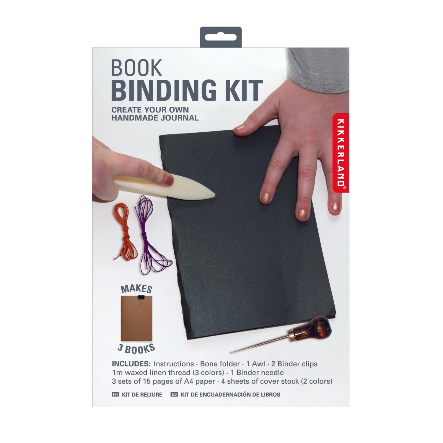 KIKKERLAND Book Binding Kit 4 KIKKERLAND Book Binding Kit - Image 4