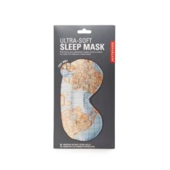 Kikkerland Ultra Soft Sleep Mask Maps -Handy Home TT49 A pkg 2s