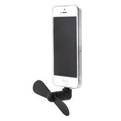 KIKKERLAND IPhone Super Fan With OVP -Handy Home US108 A EU MINI IPHONE 5 6 SUPER FAN BLACK W PHONE 2