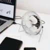 KIKKERLAND USB Desk Fan - Silver