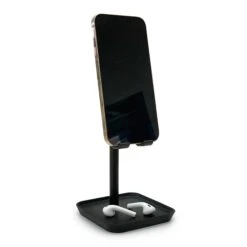 KIKKERLAND The Perfect Phone Stand - Black -Handy Home US216 phone stand front WB